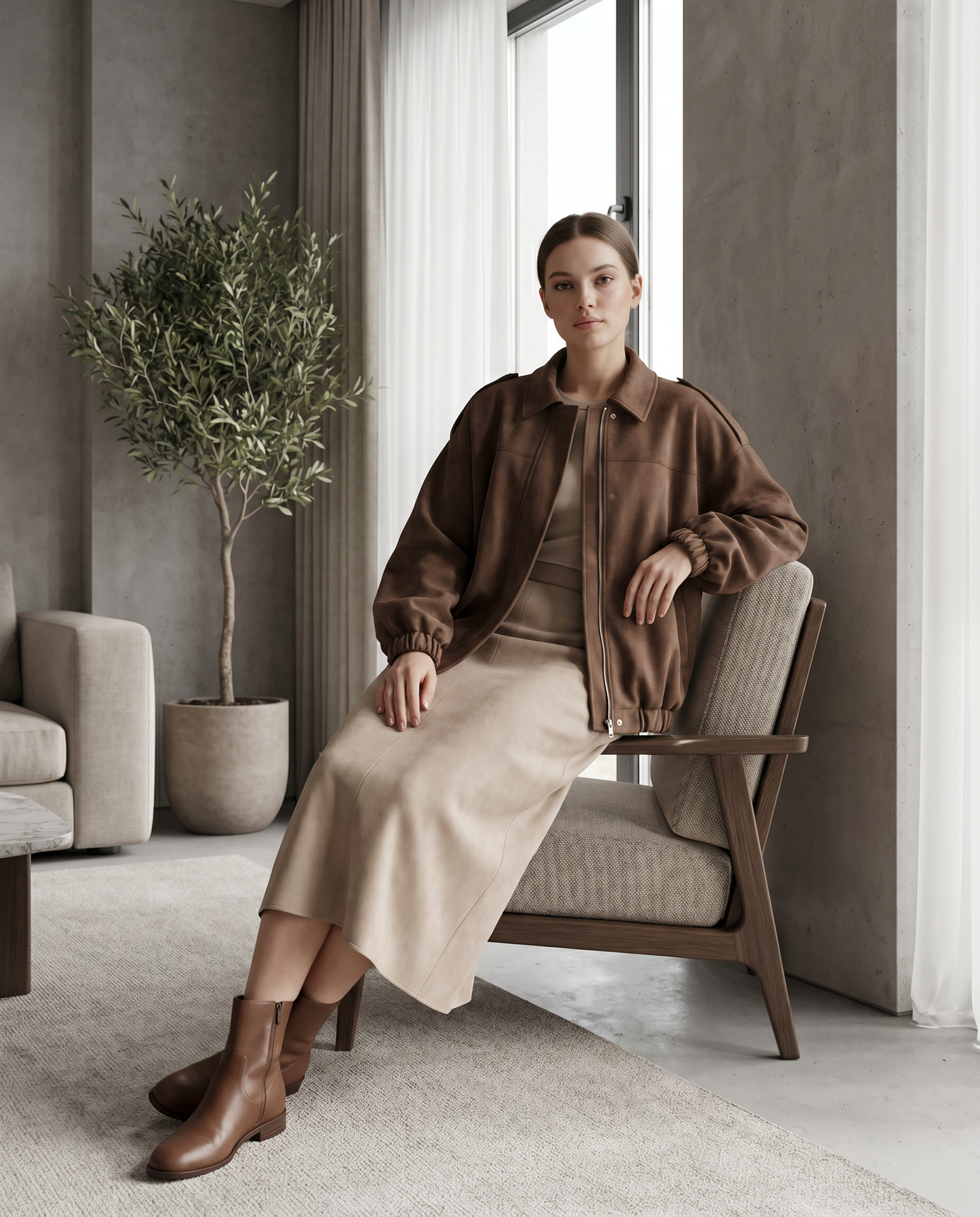 Bomber Gamuza Soft Luxe