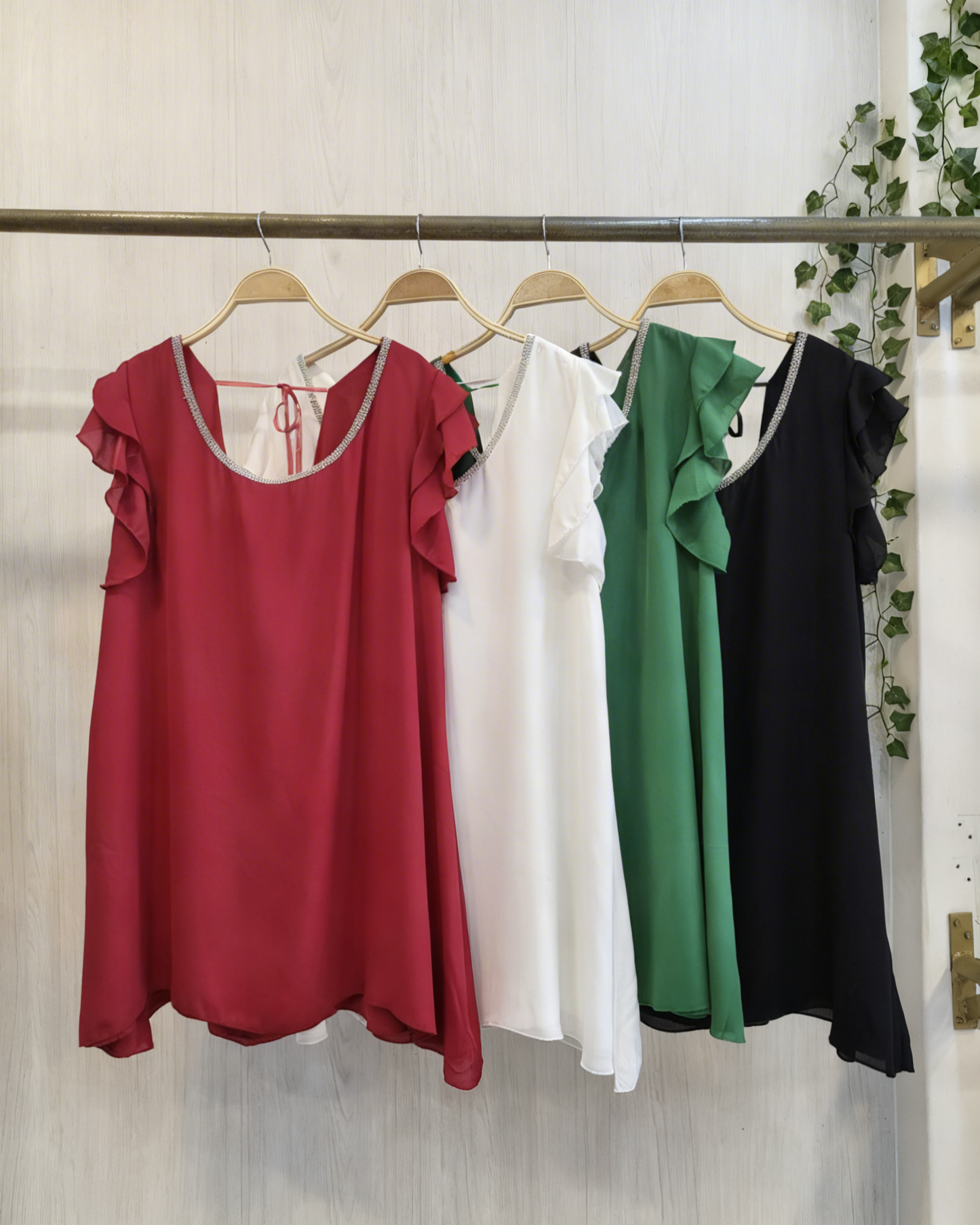 Vestido Aura Gasa Brillo