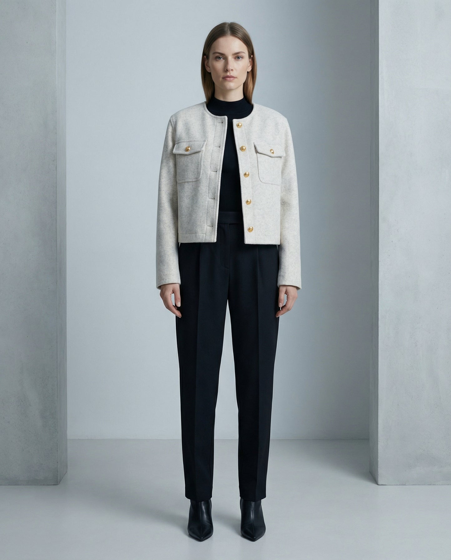 Chaqueta Paño Corto Estructura Clásica