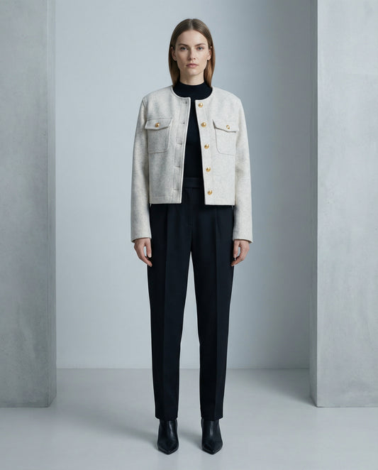 Chaqueta Paño Corto Estructura Clásica