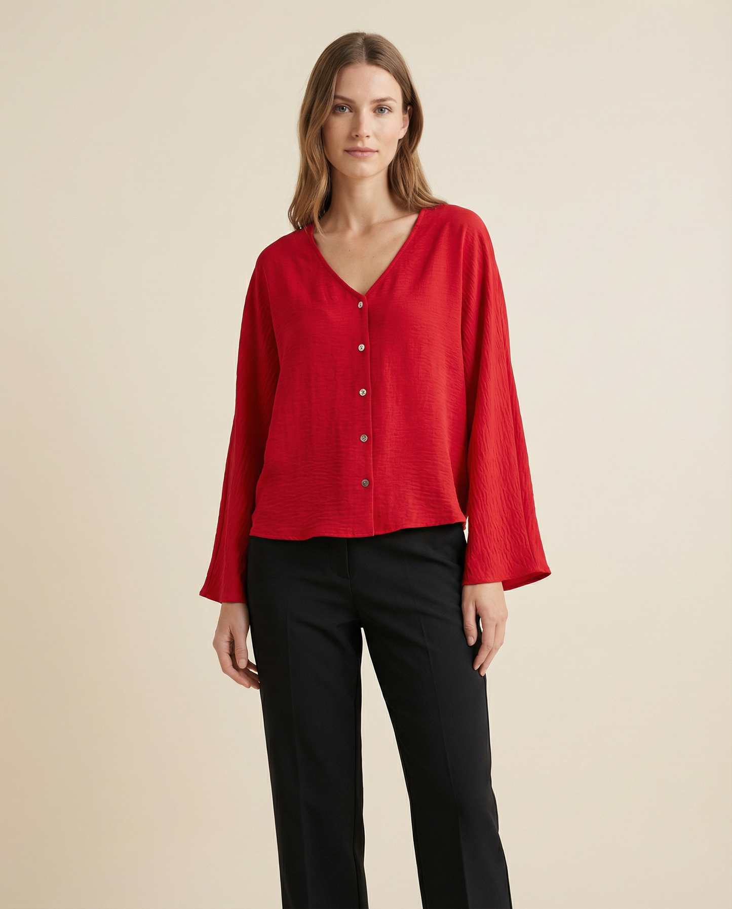 Blusa Crepe Murciélago Aura
