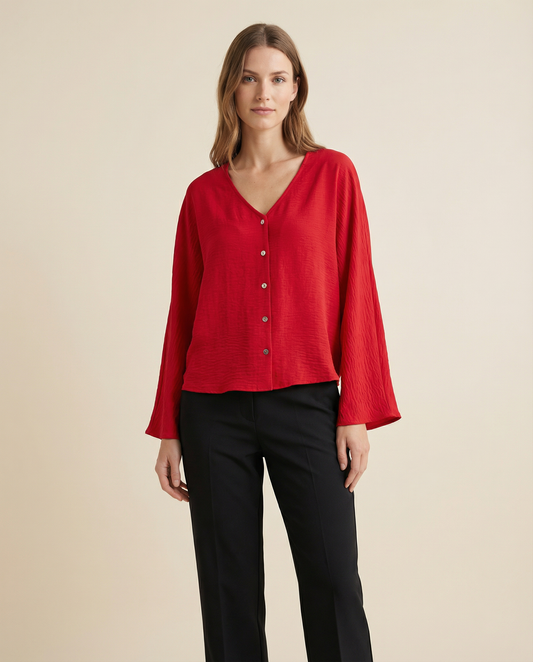 Blusa Crepe Murciélago Aura
