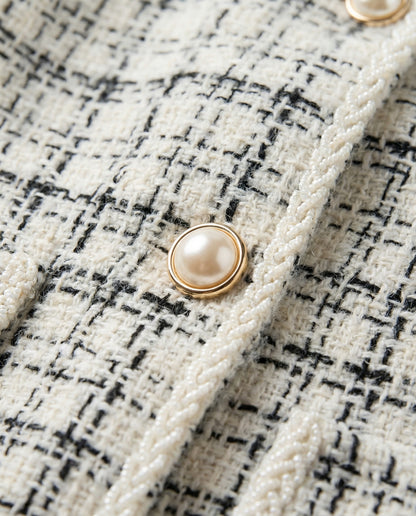 Chaqueta Soft Tweed Estructura Clásica