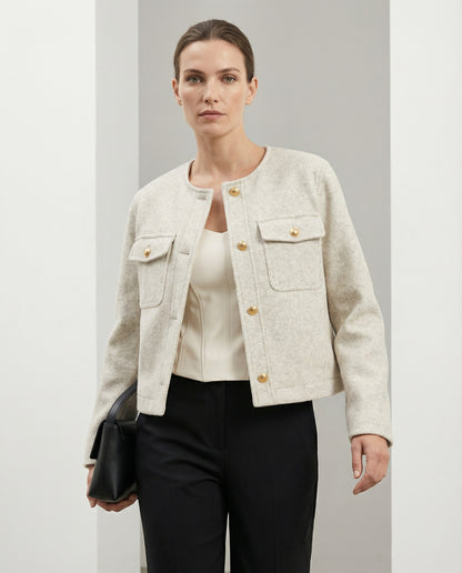Chaqueta Paño Corto Estructura Clásica