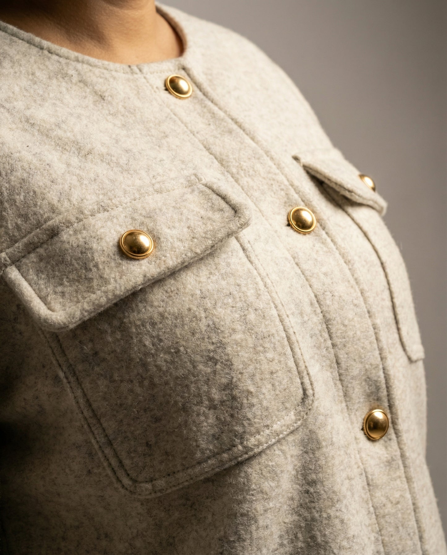 Chaqueta Paño Corto Estructura Clásica