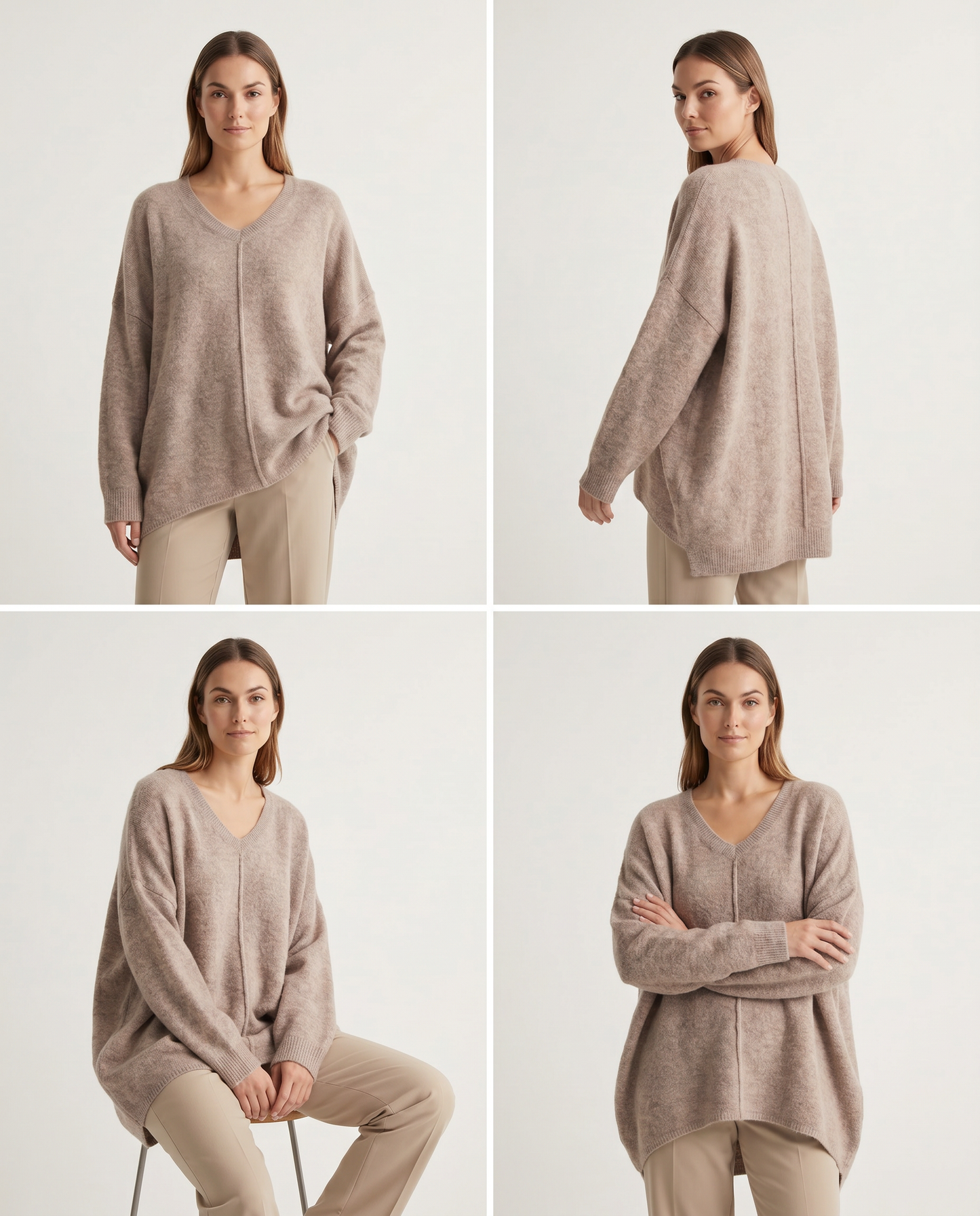 Chaleco Soft Cashmere Relaxed Cuello V