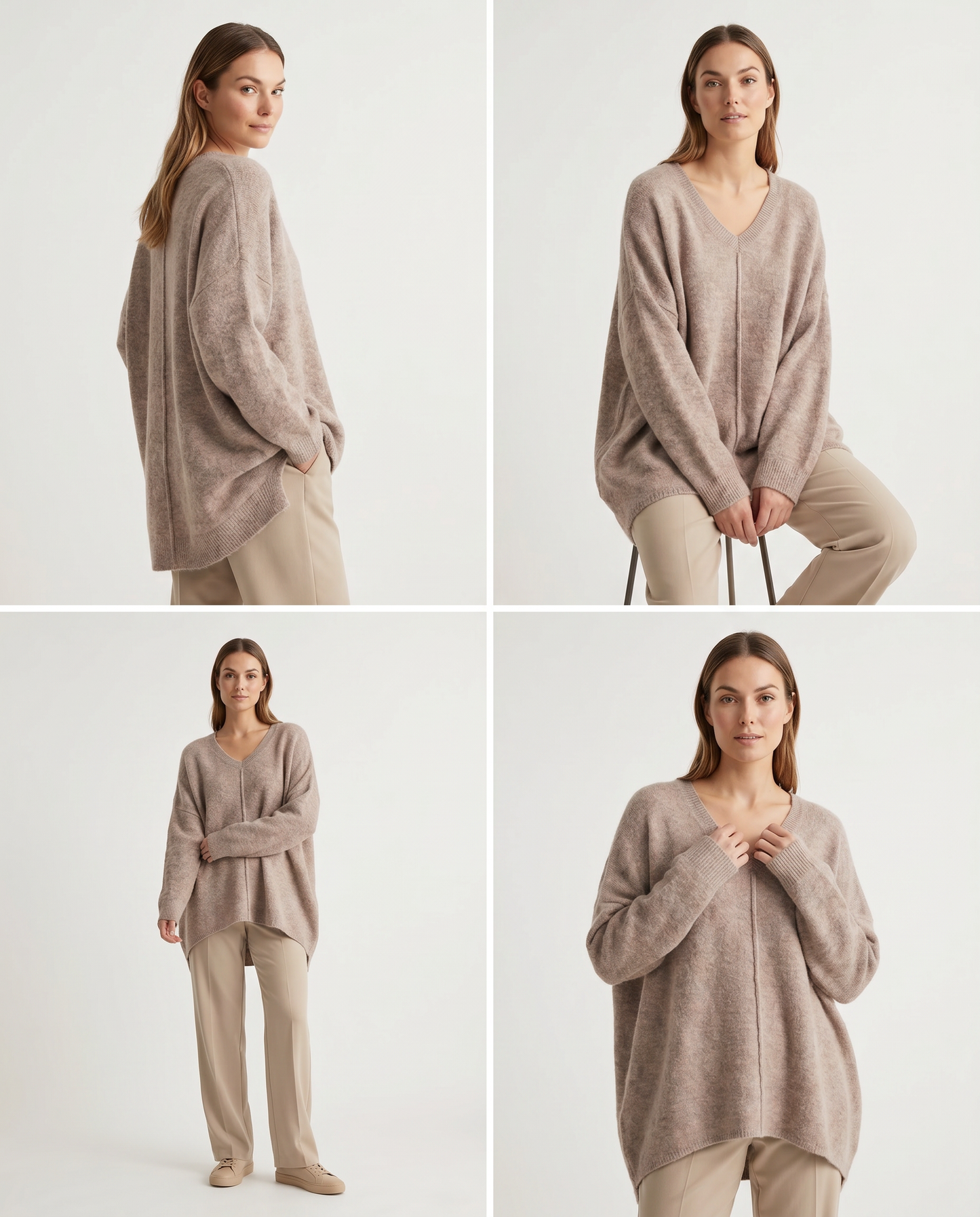 Chaleco Soft Cashmere Relaxed Cuello V