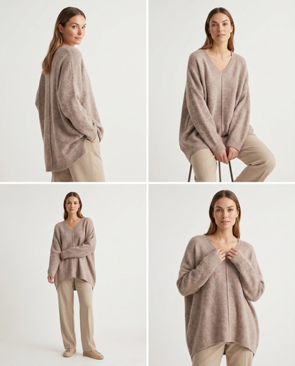 Chaleco Soft Cashmere Relaxed Cuello V