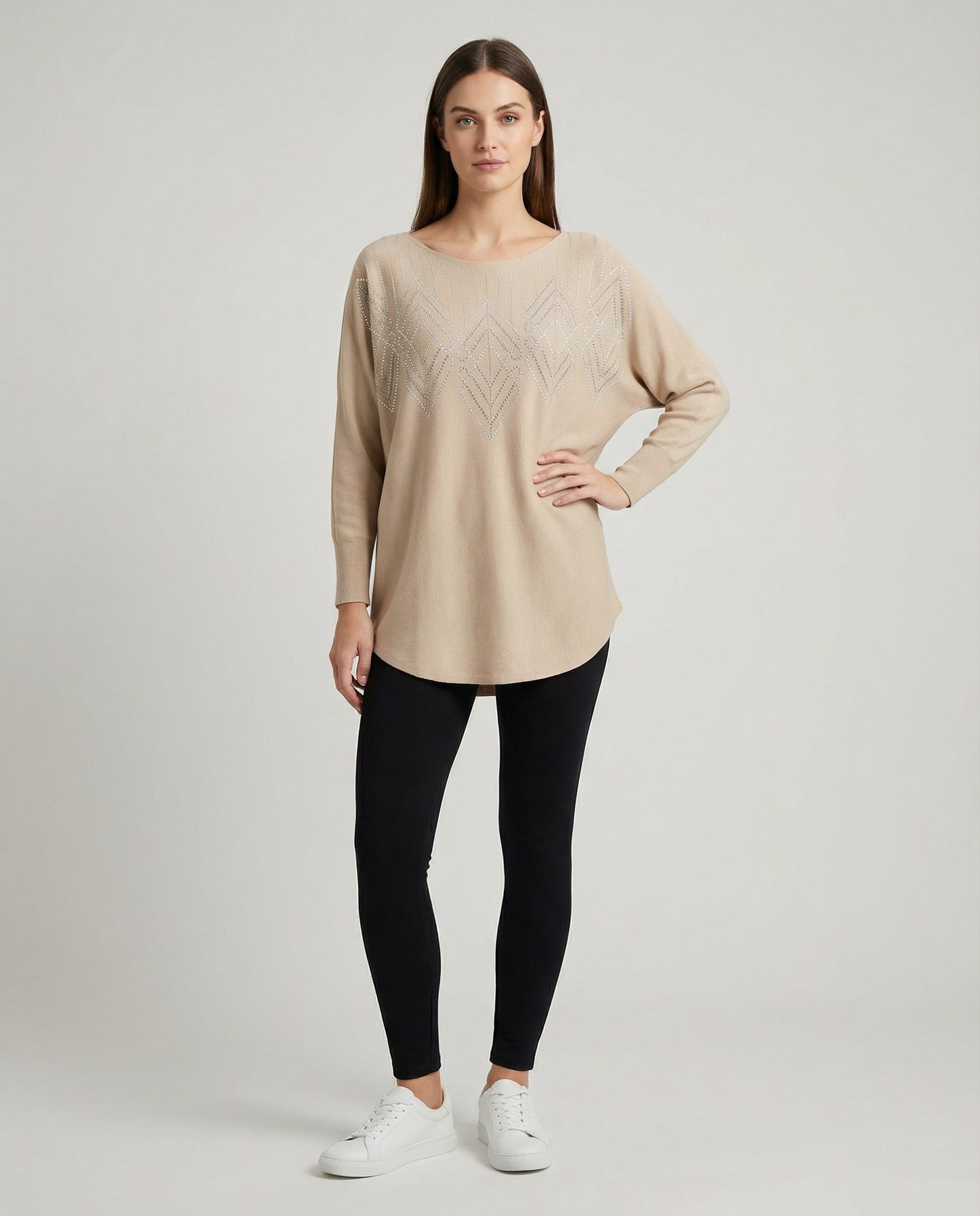 Chaleco Spandex Brillos Geométricos Weekenda