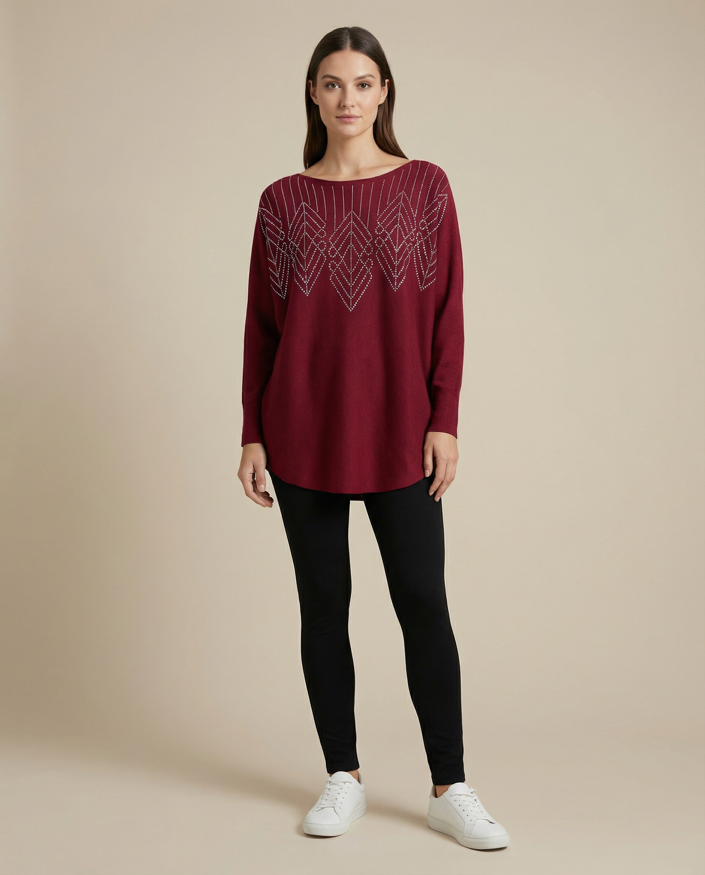 Chaleco Spandex Brillos Geométricos Weekenda