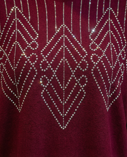 Chaleco Spandex Brillos Geométricos Weekenda