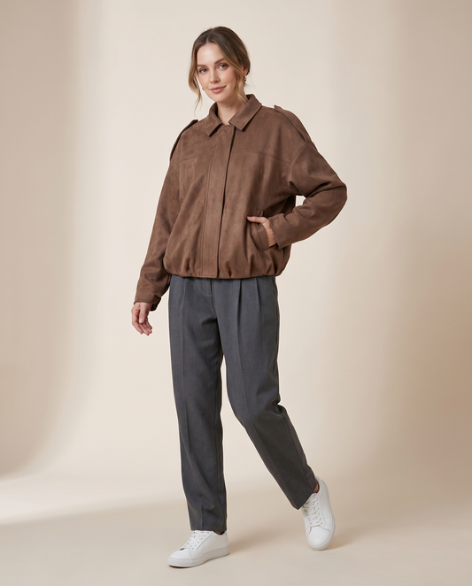 Bomber Gamuza Soft Luxe