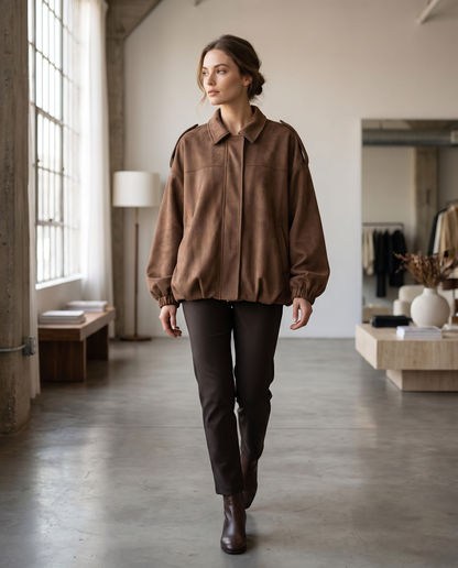 Bomber Gamuza Soft Luxe