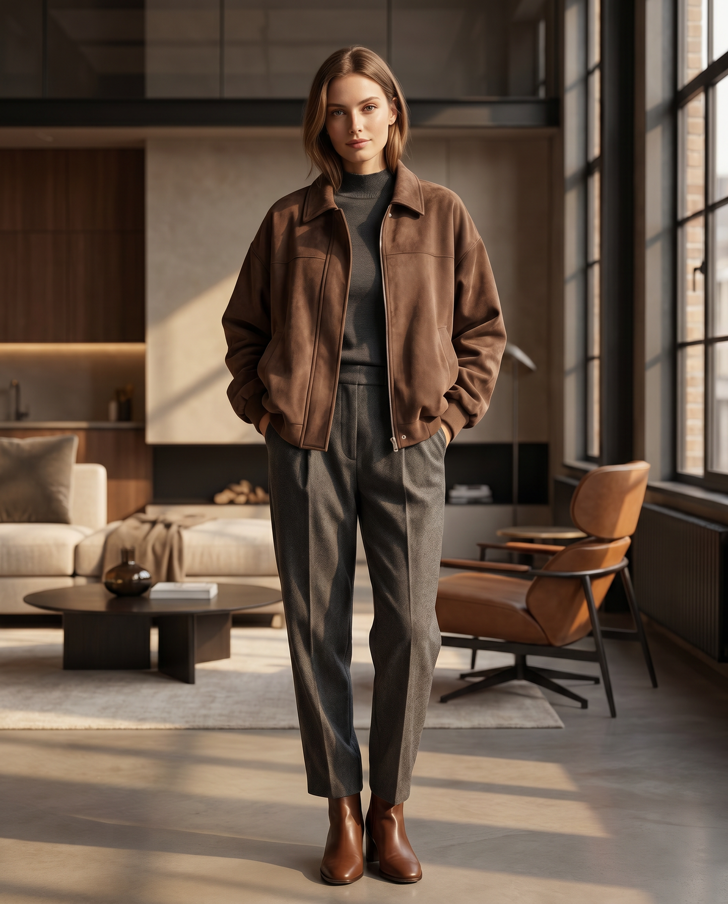 Bomber Gamuza Soft Luxe