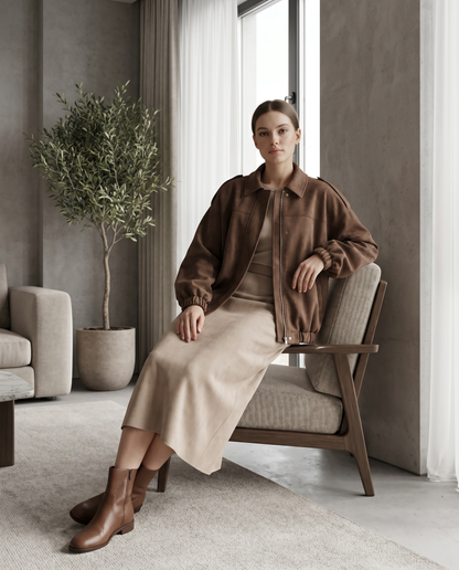 Bomber Gamuza Soft Luxe