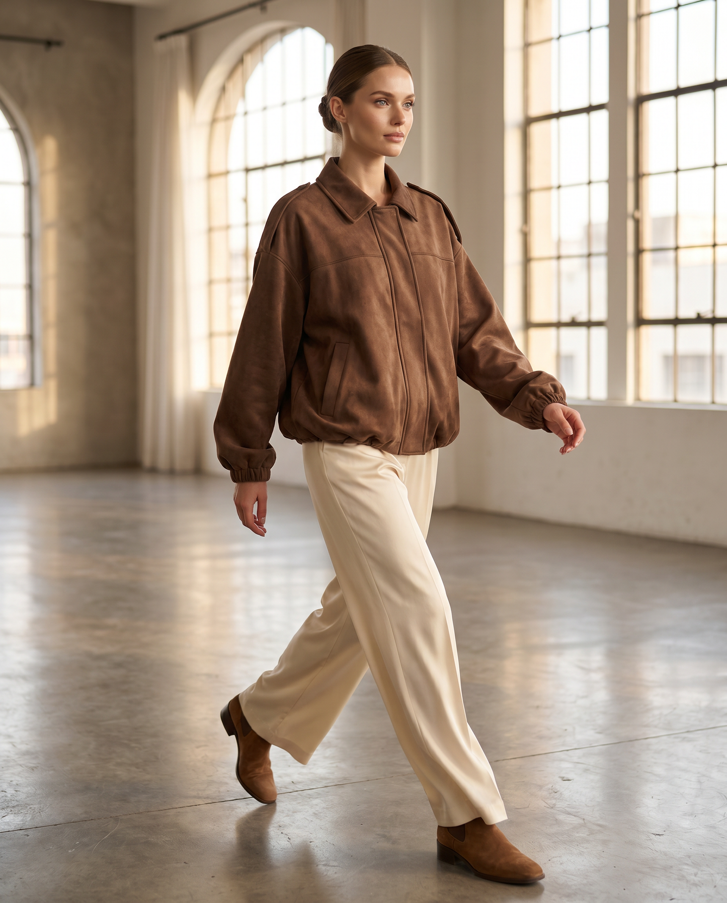 Bomber Gamuza Soft Luxe
