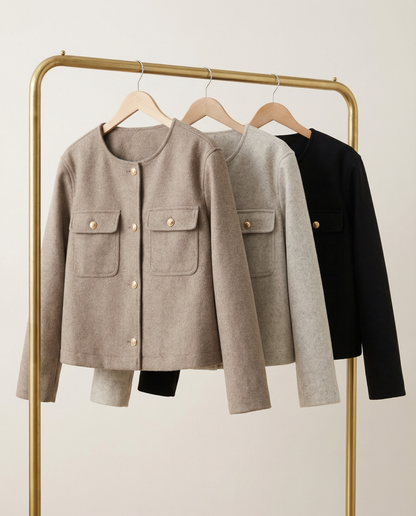 Chaqueta Paño Corto Estructura Clásica