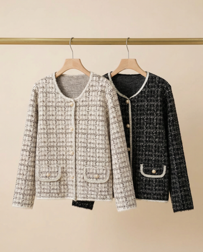 Chaqueta Soft Tweed Estructura Clásica