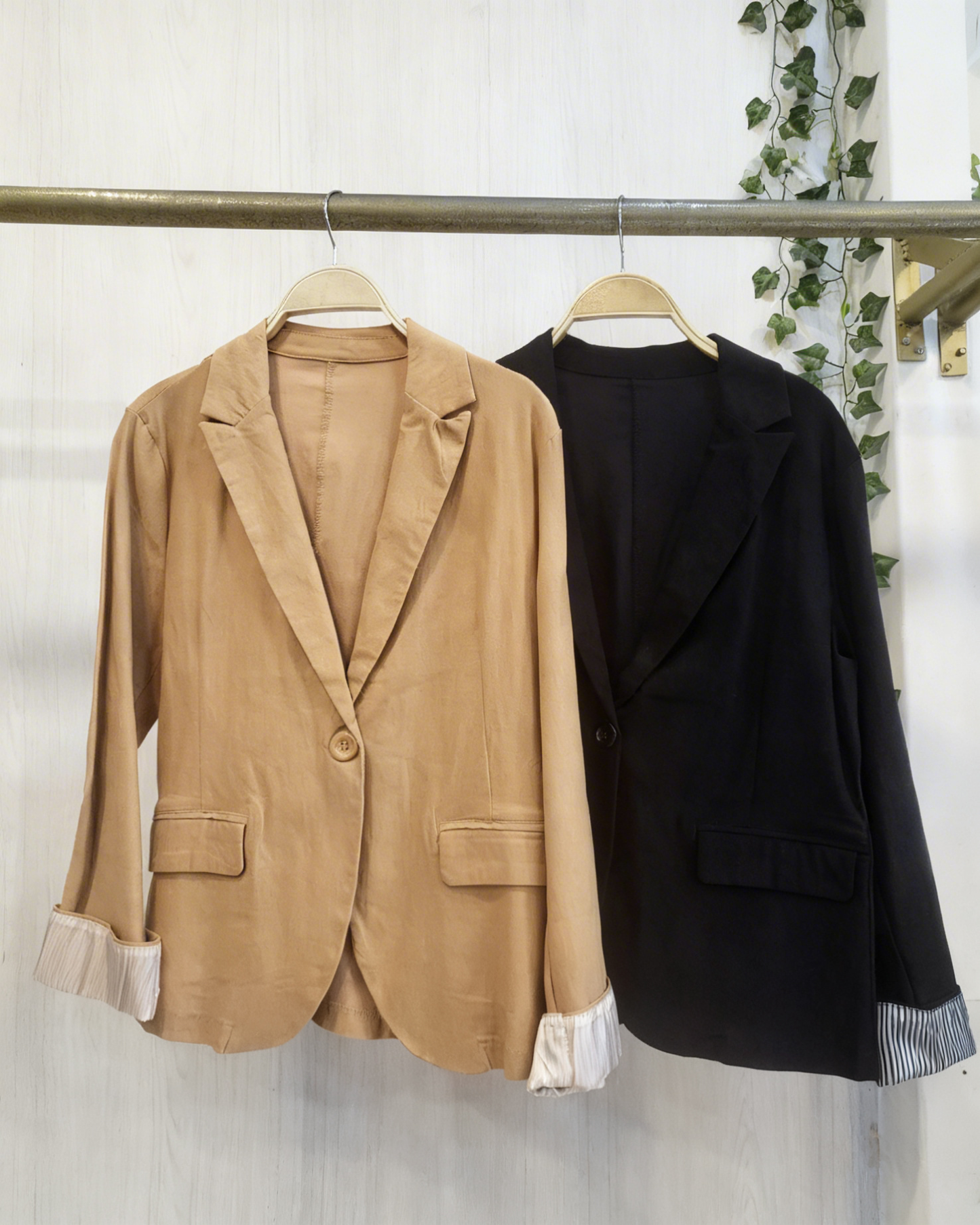 Blazer Elasticado Fit Sofisticado – Talla Única