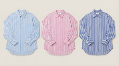 Camisa Poplin Rayada Essential