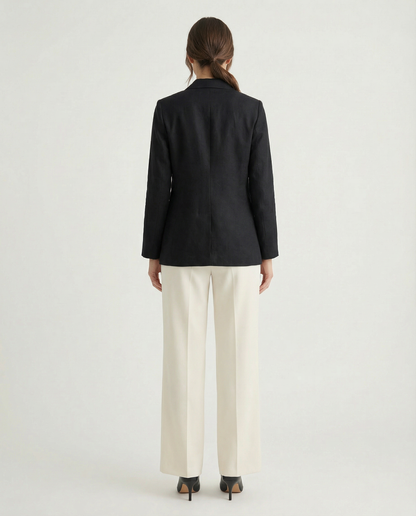 Blazer Elasticado Fit Sofisticado – Talla Única