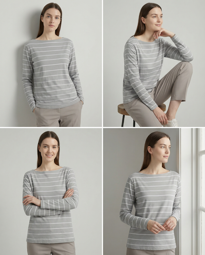 Polera Rayada Easy Fit