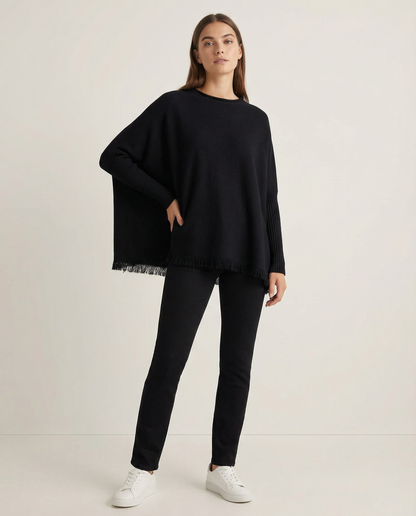 Chaleco Soft Oversize con Flecos