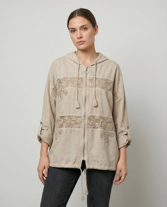 Chaqueta Lino Shine Hoodie