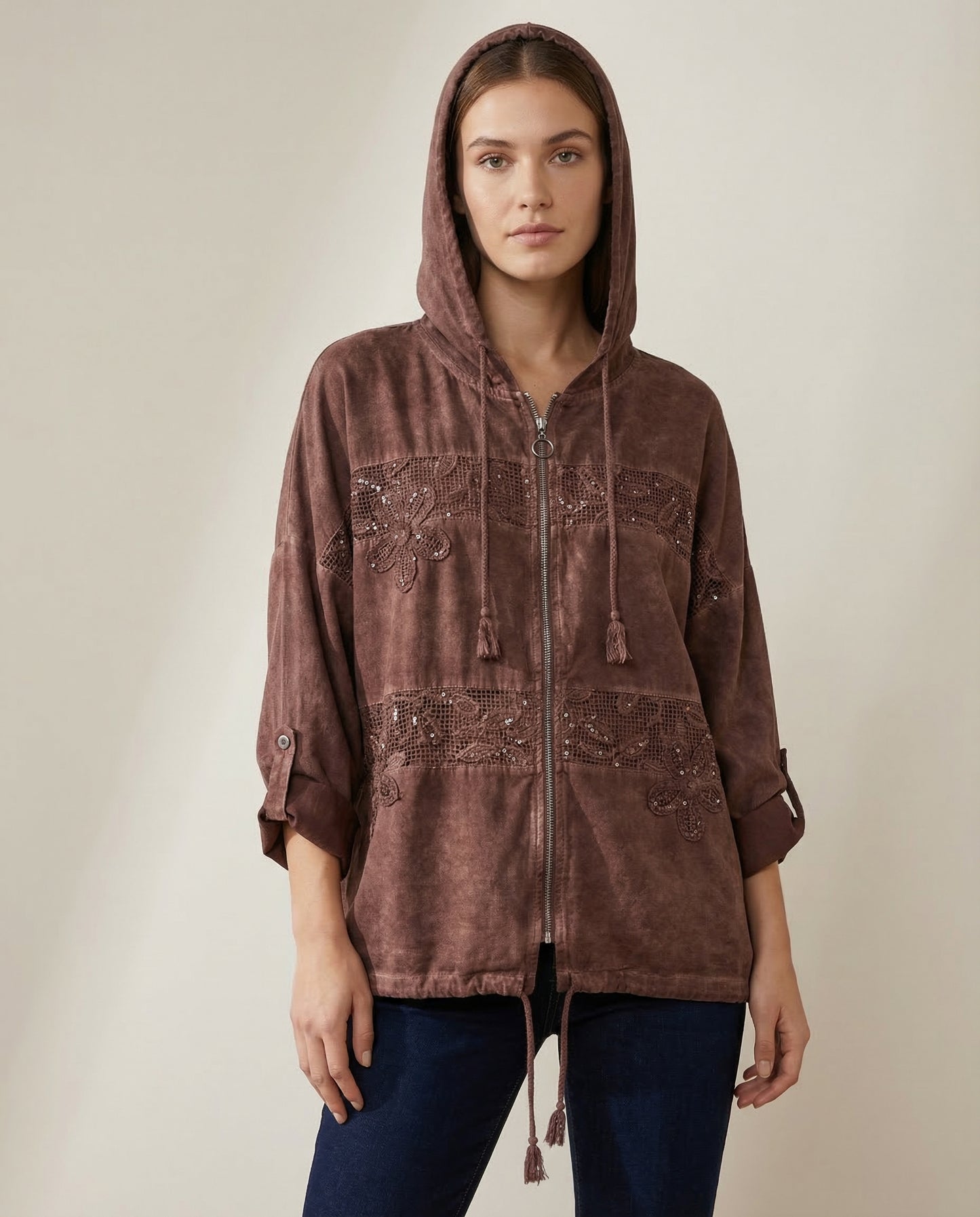 Chaqueta Lino Shine Hoodie