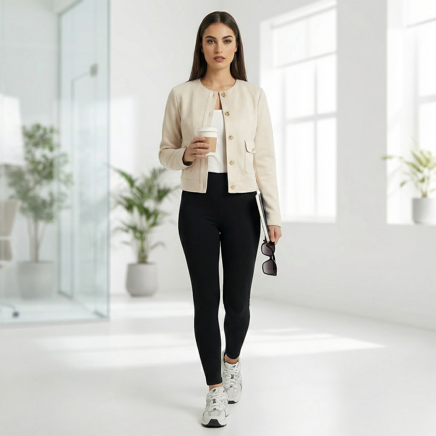 Chaqueta Aura Gamuza