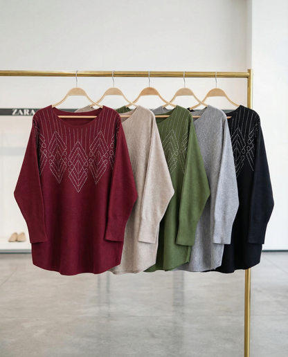 Chaleco Spandex Brillos Geométricos Weekenda